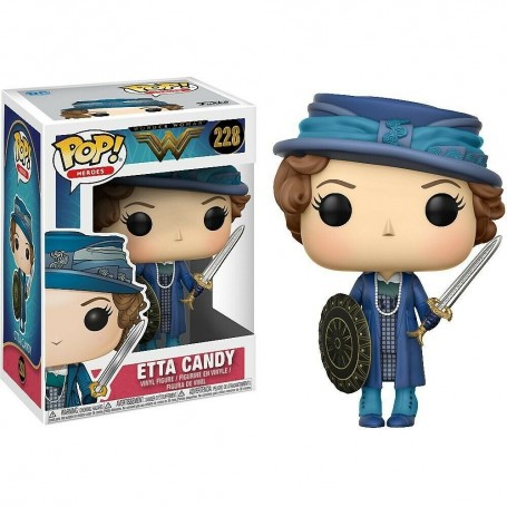 Figura Funko Pop! Héroes Wonder Woman Etta Candy Modelo 228 | 24972 Outlet Caja Dañada