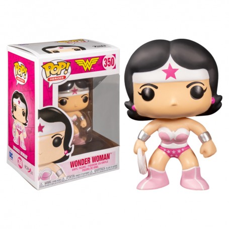 Figura Funko Pop! Héroes Wonder Woman Modelo 350 | 49989 Edición BCRF AECC | Outlet Caja Dañada