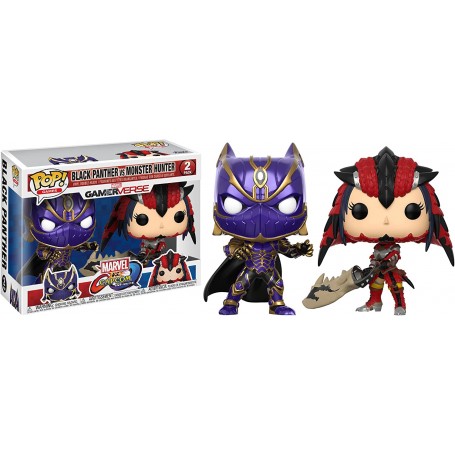 Figura Funko Pop! Marvel Black Panther VS Monster Hunter Pack-2 | 22780