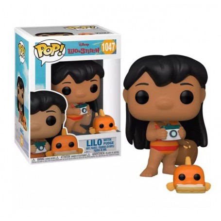 Figura Funko Pop! Disney Lilo y Stitch Lilo con Pudge Modelo 1047 | 55621