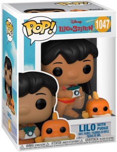 Figura Funko Pop! Disney Lilo y Stitch Lilo con Pudge... 2