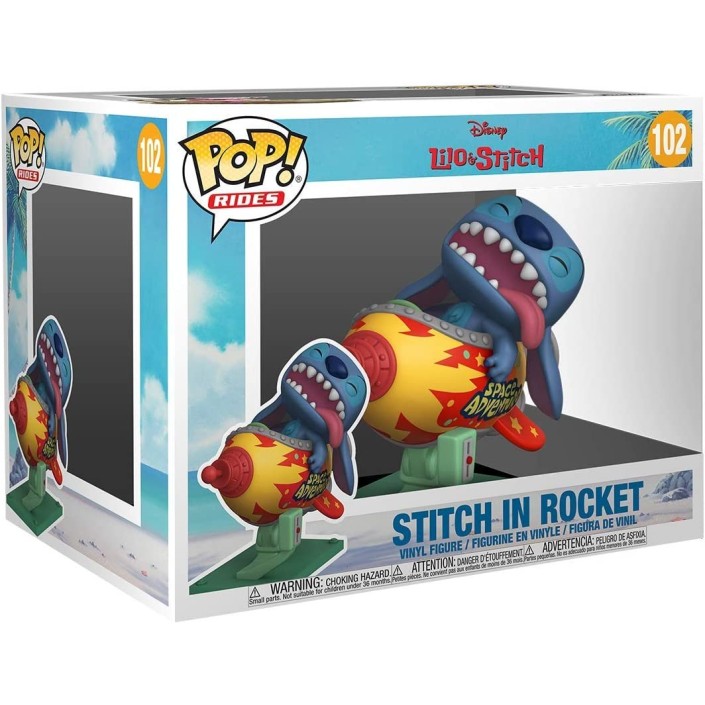 Figura Funko Pop! Rides Stitch en Cohete Modelo...