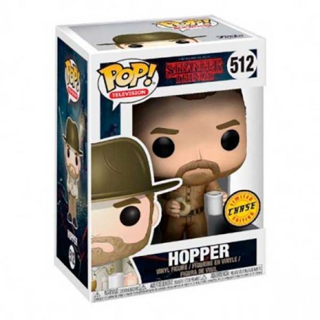 Figura Funko Pop! Televisión Stranger Things Hoper Modelo 512 | 14425 Edición Chase