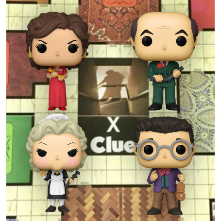 Figuras Funko Pop! Colección Completa Juguetes Retro Cluedo Mr Green Mrs White Profesor Plum Mrs Scarlet |51450-3 51455