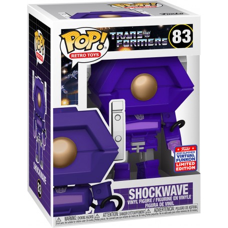 Figura Funko Pop! Juguetes Retro Transformers Shockwave Modelo 83 | 55552 Edición Limitada