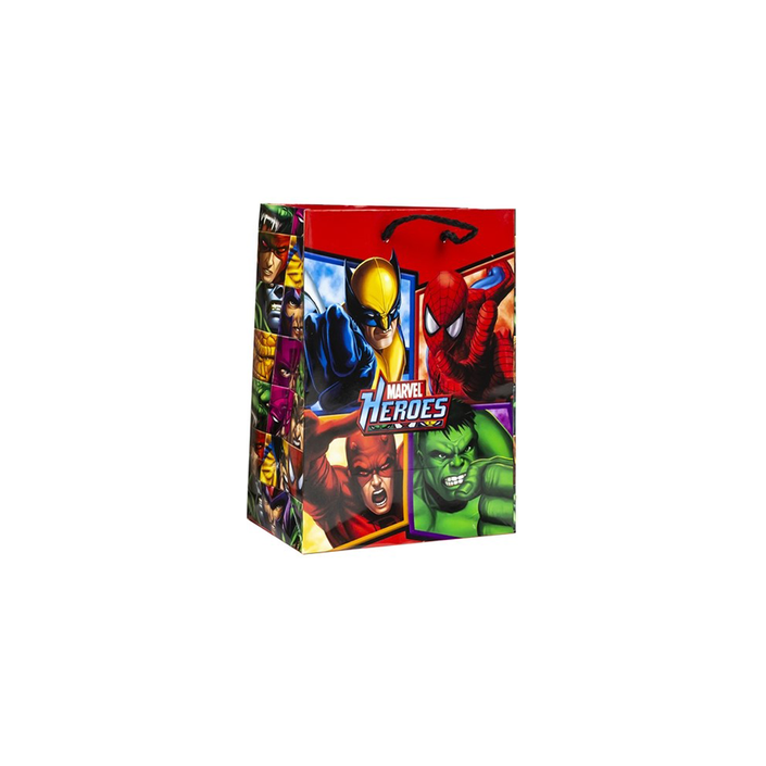 Bolsa de Regalo en Papel Modelo Héroes de Marvel