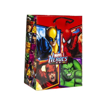 Bolsa de Regalo en Papel Modelo Héroes de Marvel