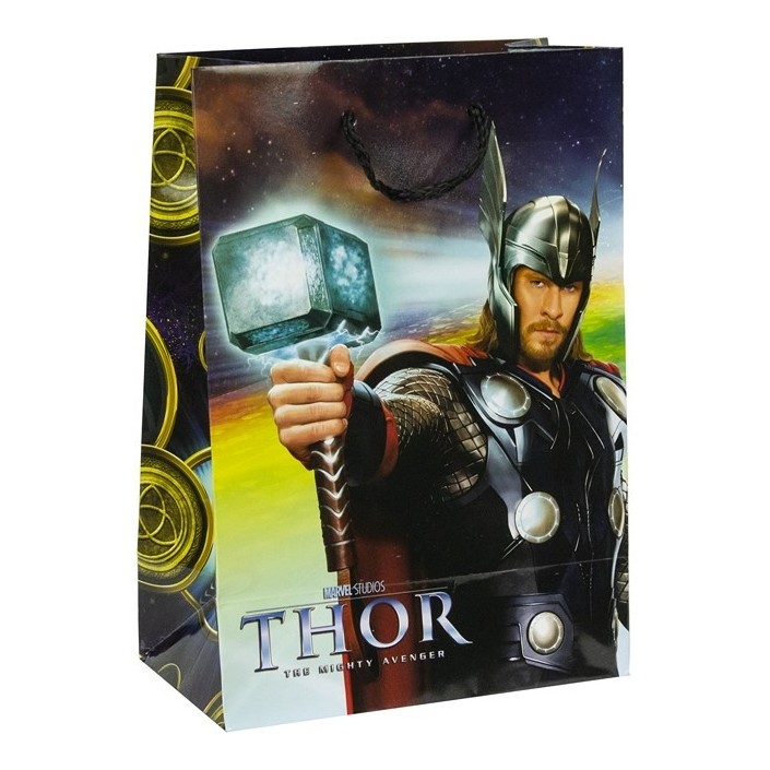 Bolsa de Regalo en Papel Modelo Thor de Marvel