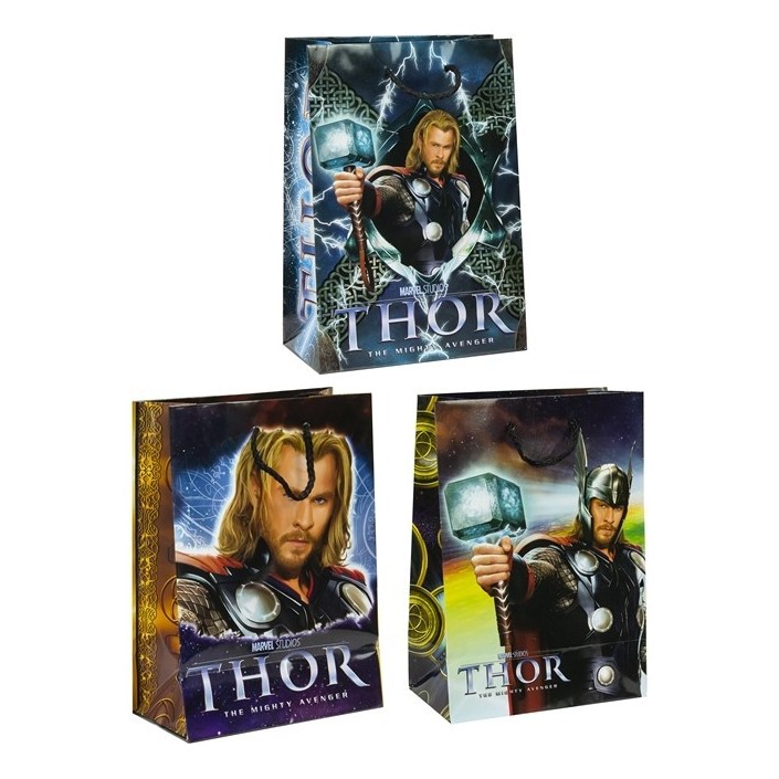 Bolsa de Regalo en Papel Modelo Thor de Marvel