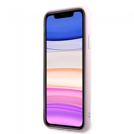 Funda Rígida Guess para Apple iPhone 11 Modelo Saffiano Color Morado GUHCN61PSASBPU