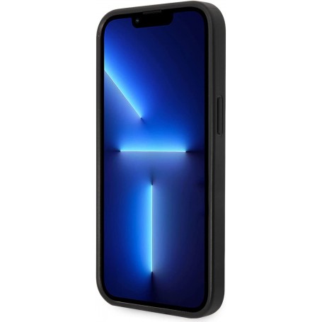 Funda Rígida Guess para Apple iPhone 14 Plus Color Gris Modelo 4G Dorado GUHCP14M4GMGGR