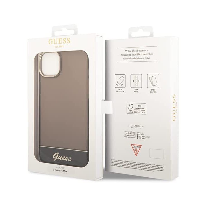 Funda Guess Rígida Translúcida para Apple...