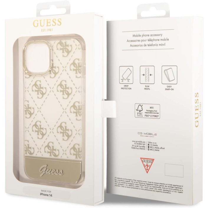 Funda Rígida Guess diseño 4G para Apple iPhone...