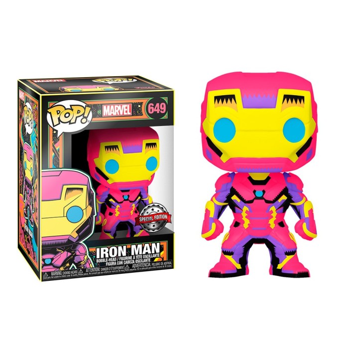 Figura Funko Pop! Marvel Iron Man Black Light...