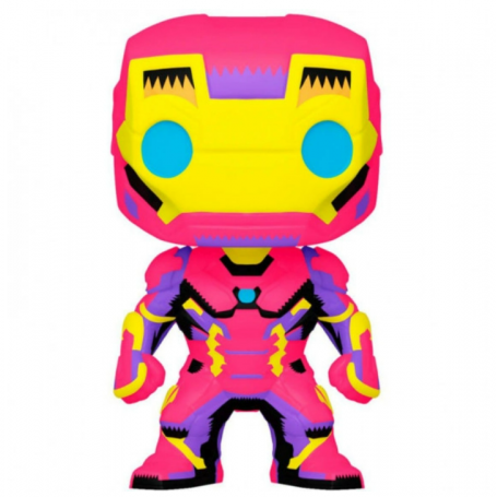 Figura Funko Pop! Marvel Iron Man Black Light Modelo 649 | 48846  Edición Especial Outlet Caja ligeramente dañada
