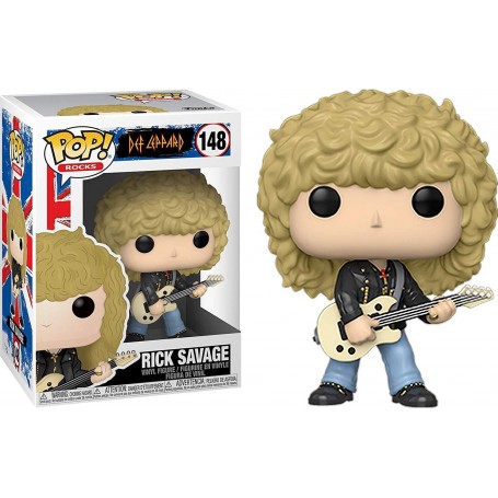 Figura Funko Pop! Rocks Def Leppard Rick Savage Modelo 148 | 40126