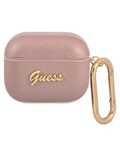 Funda Guess Silicona para Apple Airpods 3 Saffiano Rosa...