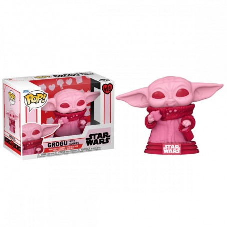 Figura Funko POP! Star Wars Grogu Modelo 493 | 60124 Edición Especial San Valentín