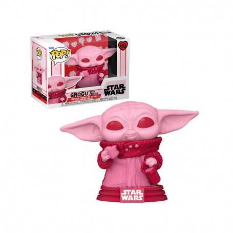 Figura Funko POP! Star Wars Grogu Modelo 493 | 60124 Edición Especial San Valentín