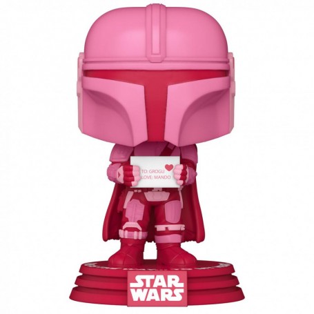 Figura Funko POP! Star Wars Madalorian Modelo 495 | 60126 Edición Especial San Valentín