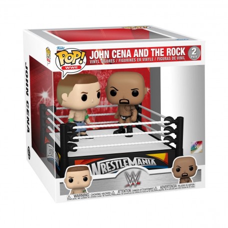 Figura Funko Pop! Momento WWE John Cena y The Rock Ring de Lucha Libre  | 61463