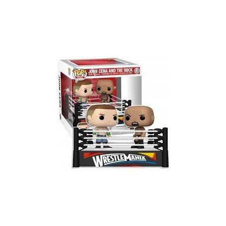 Figura Funko Pop! Momento WWE John Cena y The Rock Ring de Lucha Libre  | 61463