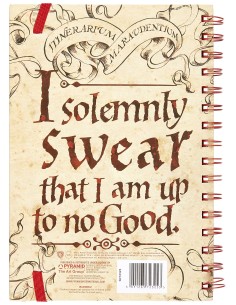 Libreta Harry Potter Modelo Mapa de Merodeadores 2