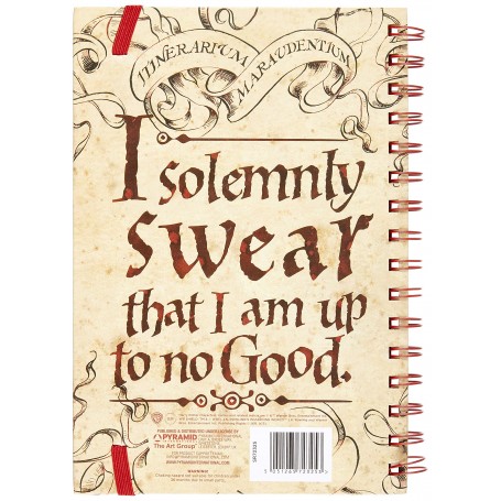 Libreta Harry Potter Modelo Mapa de Merodeadores