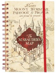 Libreta Harry Potter Modelo Mapa de Merodeadores