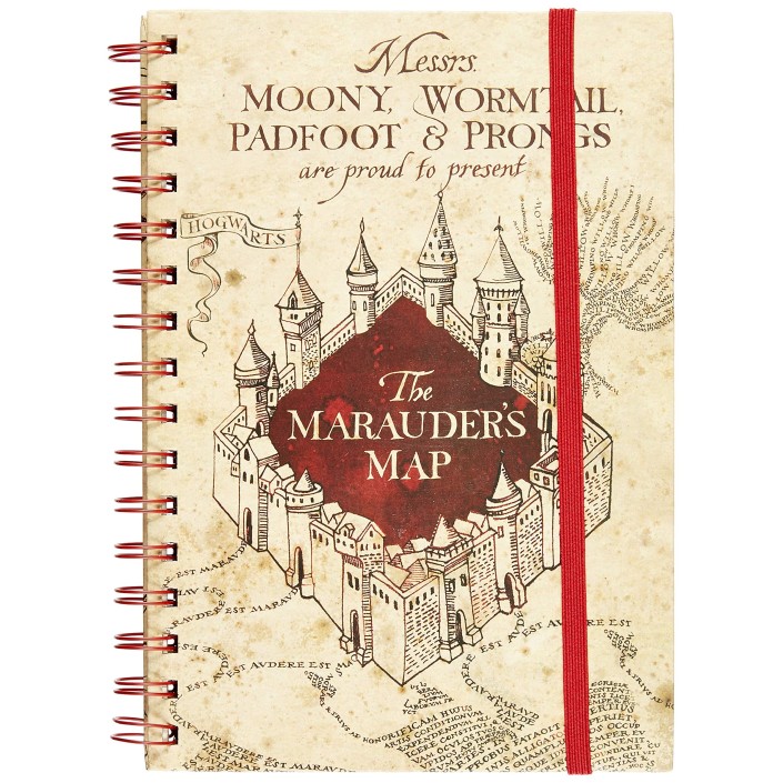 Libreta Harry Potter Modelo Mapa de Merodeadores
