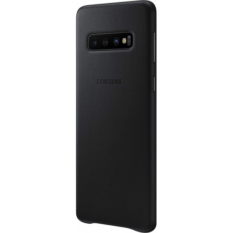 Funda Samsung en Piel para Galaxy S10 Color Negro Modelo EF-VG973LB | Estado Como Nuevo | Outlet