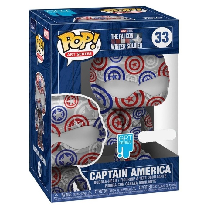 Figura Funko Pop! Marvel Art Series Capitán...