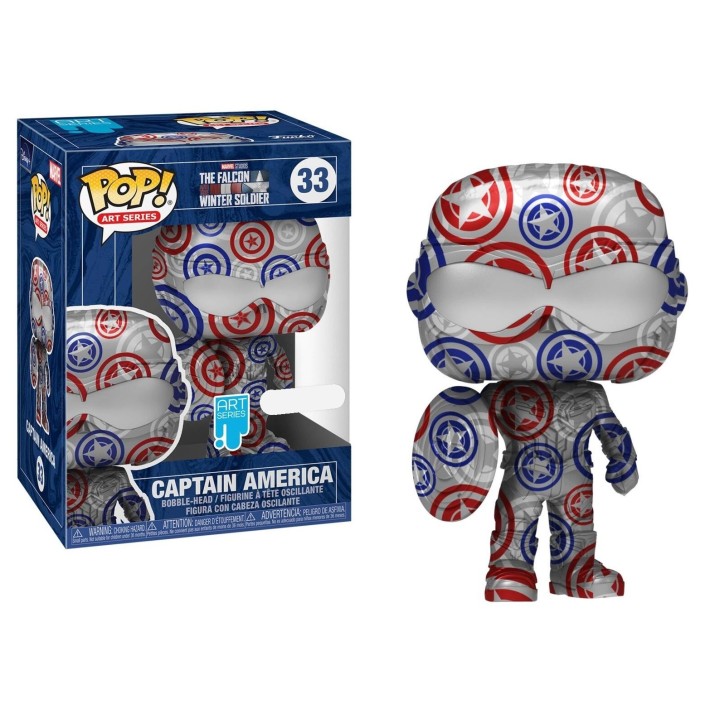 Figura Funko Pop! Marvel Art Series Capitán...