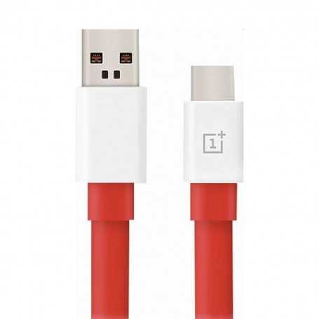 Cable de Carga Warp OnePlus SUPERVOOC C201A de USB C a USB A de 1 metro Rojo y Blanco 5461100018 | Outlet Caja Abierta