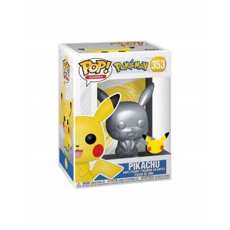 Figura Funko Pop! Juegos Pokémon Pikachu Modelo 353 | 59869 Edición Especial Plateado