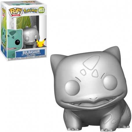 Figura Funko Pop! Juegos Pokémon Bulbasaur Bulbizarre Bisasam Modelo 453 | 59870 Edición Especial Plateado
