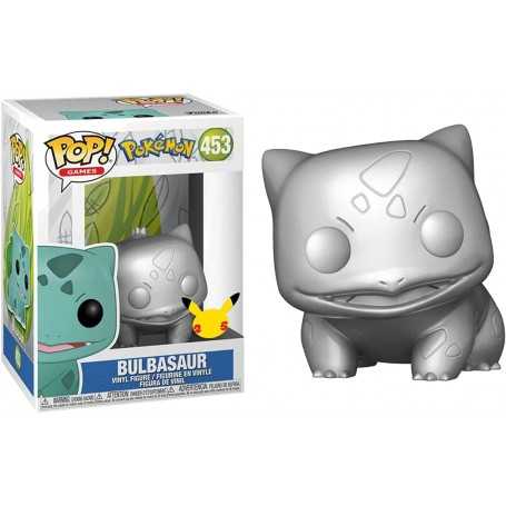 Figura Funko Pop! Juegos Pokémon Bulbasaur Bulbizarre Bisasam Modelo 453 | 59870 Edición Especial Plateado
