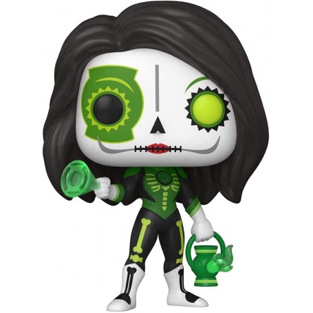 Figura Funko Pop! Día de los Muertos Green Lantern (Linterna Verde) Jessica Cruz Modelo 411 | 57415 | Caja Dañada Outlet