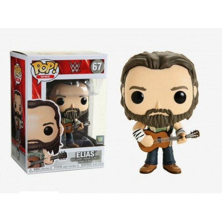 Figura Funko Pop! WWE Elías con guitarra Modelo 67 | 41943 | Caja Dañada Outlet