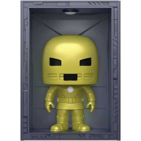 Figura Funko Pop! Deluxe Marvel Salón de Armaduras Iron Man Modelo 1 Armadura Dorada Modelo 1035 | 63739 Edición Exclusiva