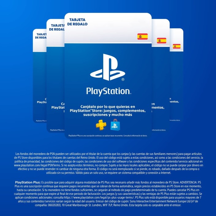 Tarjeta de recarga Playstation PSN Saldo 50€
