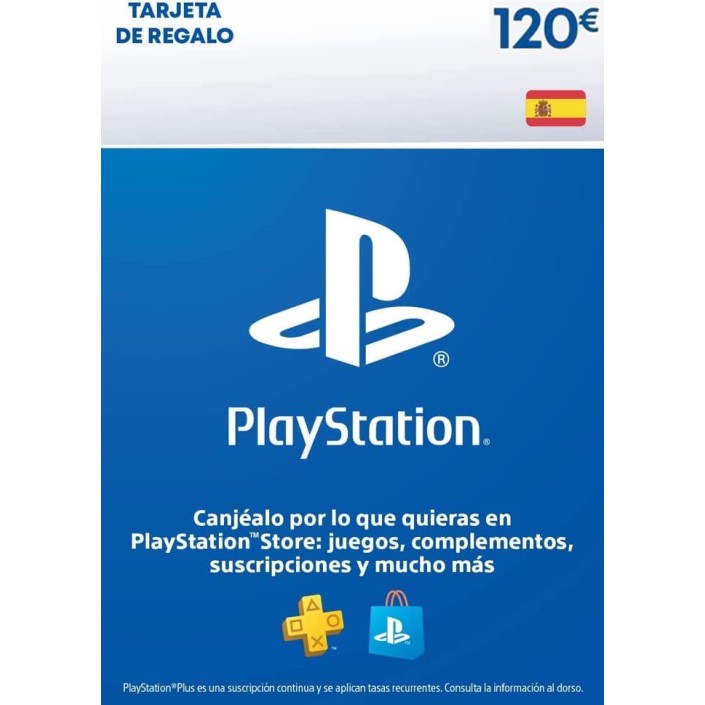 Tarjeta de recarga Playstation PSN Saldo 120€