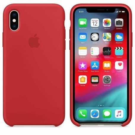 Funda Apple Silicona Para iPhone XS Max Color Rojo Modelo MRWH2ZM/A