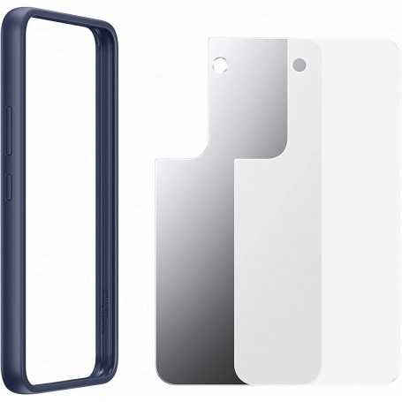 Funda Samsung Frame Cover para Galaxy S22 Navy Modelo EF-MS901CN