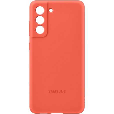Funda de Silicona para Samsung Galaxy S21 FE Coral Modelo EF-PG990TP