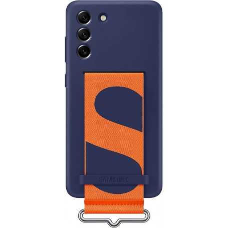 Funda Samsung de Silicona con Correa para Galaxy S21 FE Navy Modelo EF-GG990TN