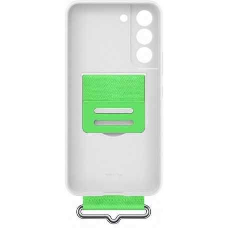 Funda Samsung de Silicona con Correa para Galaxy S22 Blanca Modelo  EF-GS901TW
