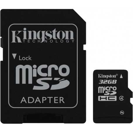 Tarjeta Kingston SDC4/32GB  Micro SD 32Gb Clase 10 con Adaptador
