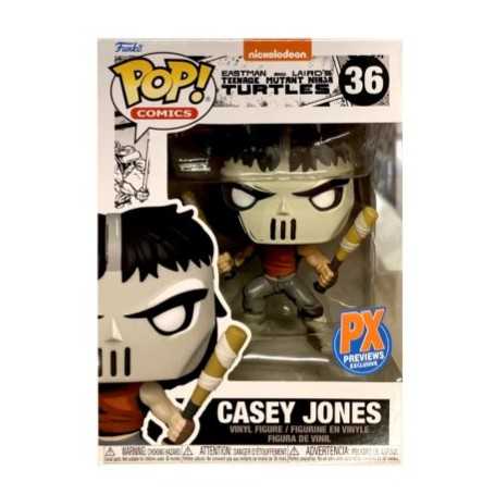 Figura Funko Pop! Nickelodeon Comic Teenage Mutant Tortugas Ninja Casey Jones Modelo 36 | 60650 Edición Exclusiva