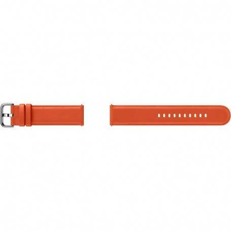 Correa de Piel Band 20 mm para Reloj Smartwatch Samsung Galaxy Watch Active 2 Color Naranja Modelo ET-SLR82MO